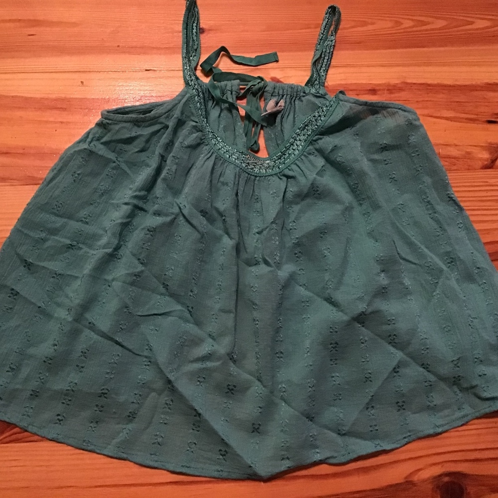Ecote XS urban outfitters summer top green boho - Picture 3 of 5